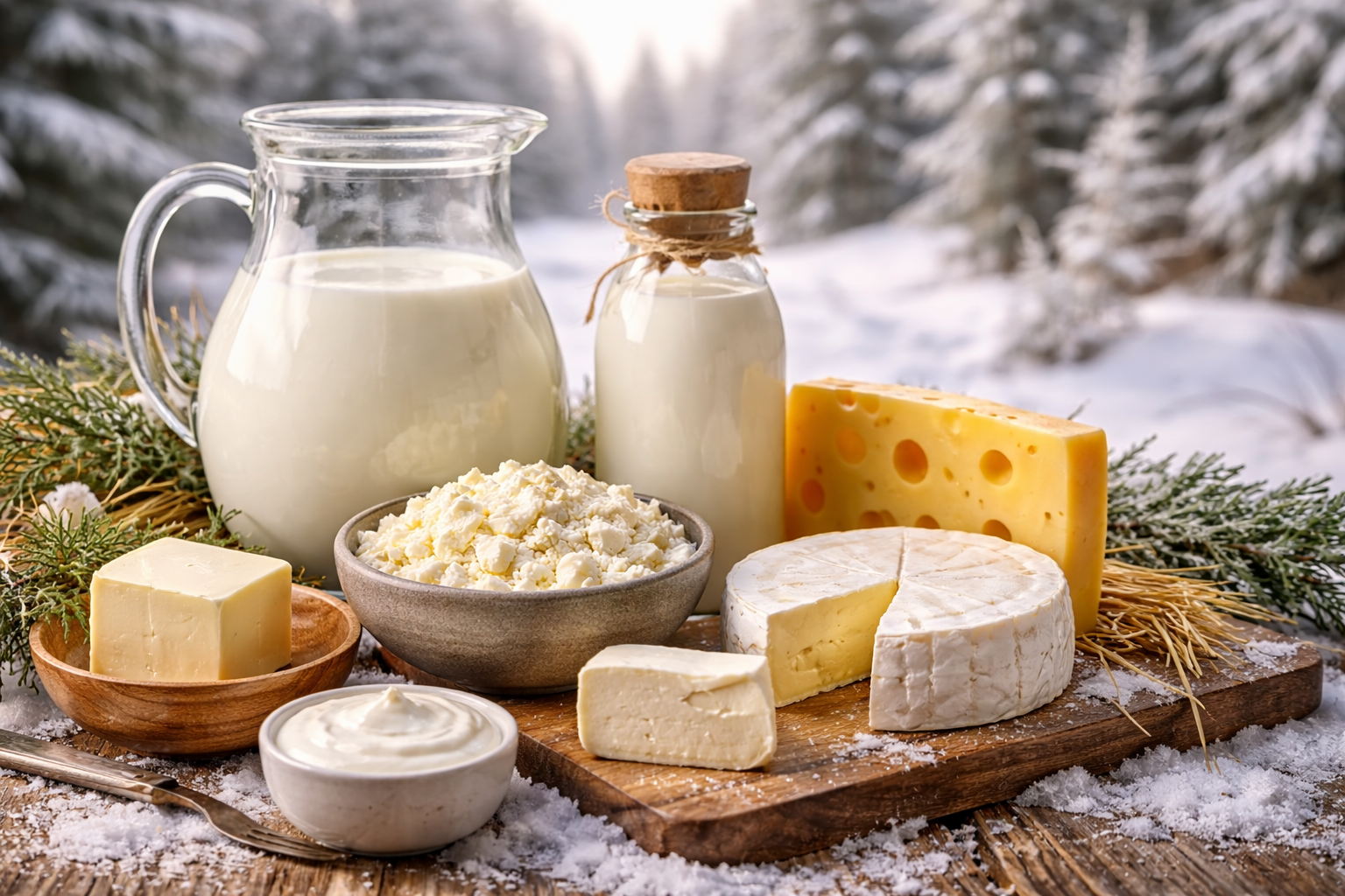 Зимние изменения в составе молока